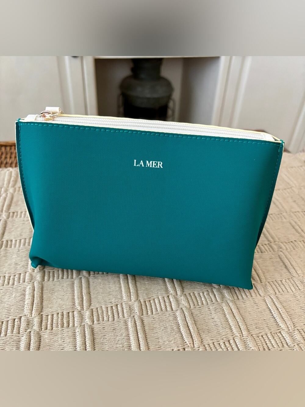 LA MER Sea Green Cosmetic Bag